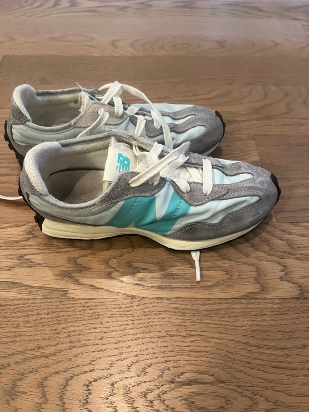 New Balance Teal & Gray Wave Trainer Sneakers